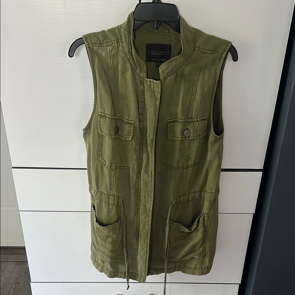 Sanctuary Olive Green Vest